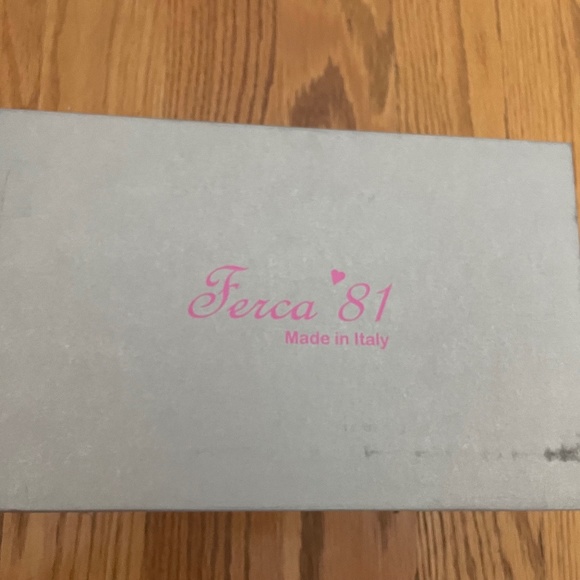 Made In Italy Leather Cap Toe Block Heels by FERCA 81 - Picture 7 of 7